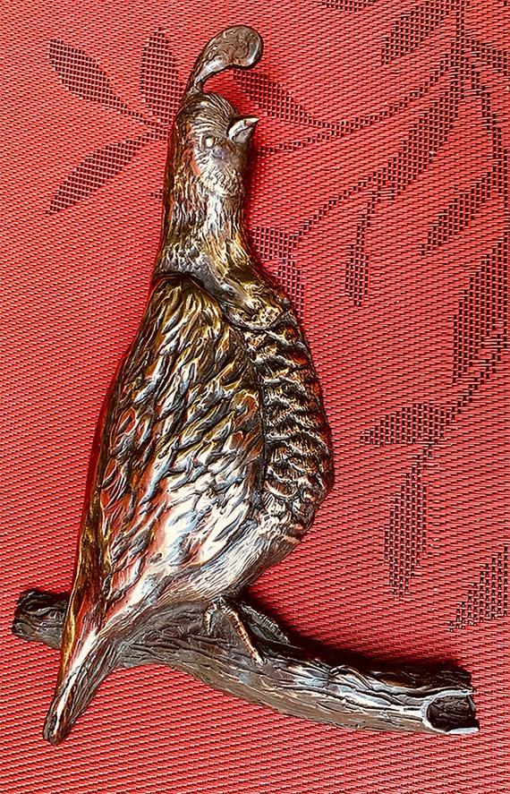 California Quail Bronze Sculpture Etsy