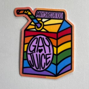 Gay Juice Rainbow Pride Sticker
