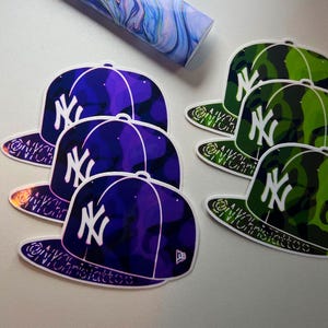 Sticker chapeau Yankee ajusté