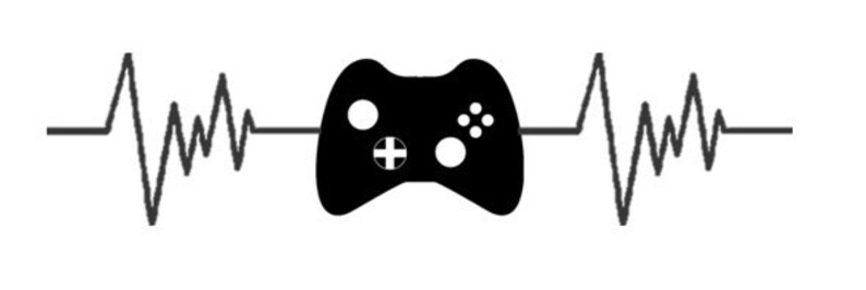 Game Controller Heartbeat Vinyl Decal Car laptop notebook | Etsy