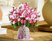 Paper Love Hugepop Butterfly Pop up Flower Bouquet, With Detachable  Flowers,for Mothers Day,all Occasions,just Because Jumbo 10 X 14 Card 