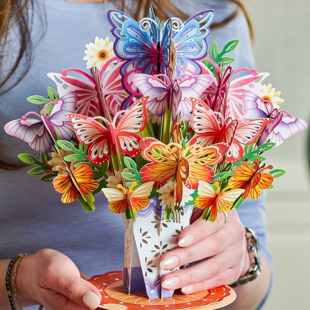 Paper Love HugePop 3D Vibrance Bouquet Pop Up Card - View #7