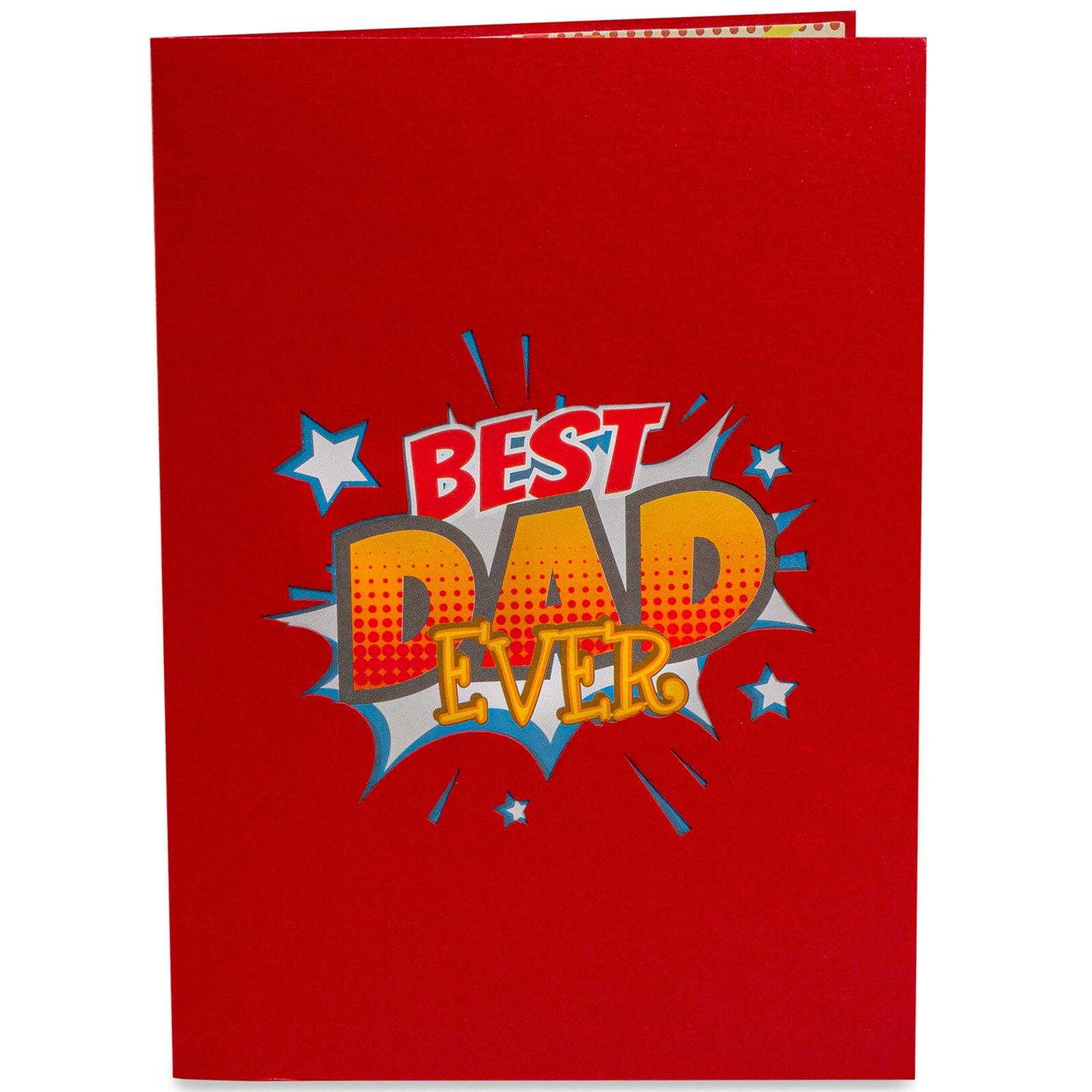 Paper Love Pop-Up-Karte Zum Vatertag – 3D-Design, 12,7x17,8 Cm, Inkl. Umschlag & Notizanhänger