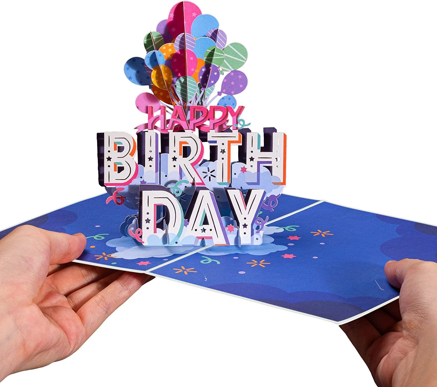 Paper Love 3D Birthday Pop up Card, Happy Birthday Balloons, for Adults ...