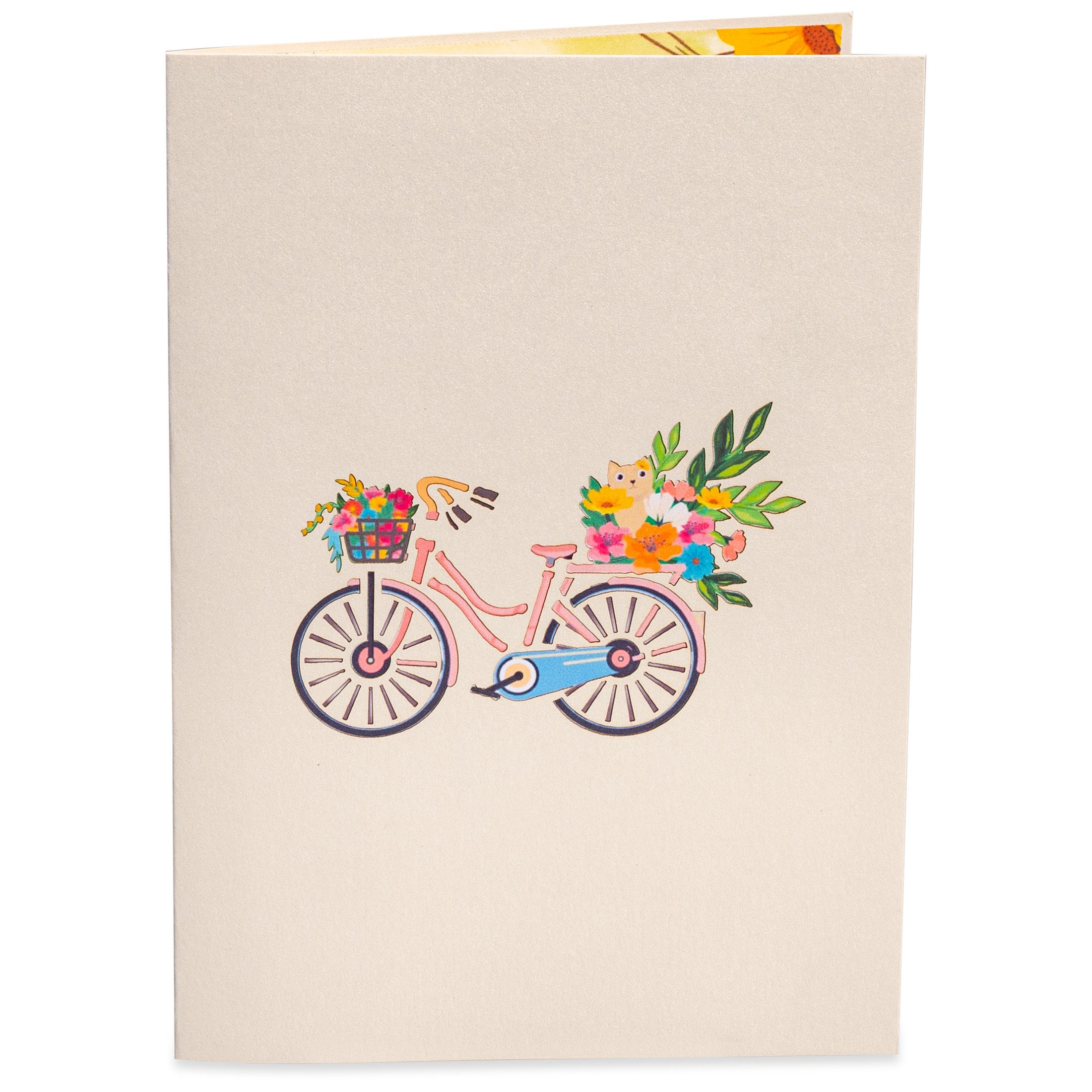 Paper Love Flower Bike Pop up Card, Popup Card for Mothers Day, All ...