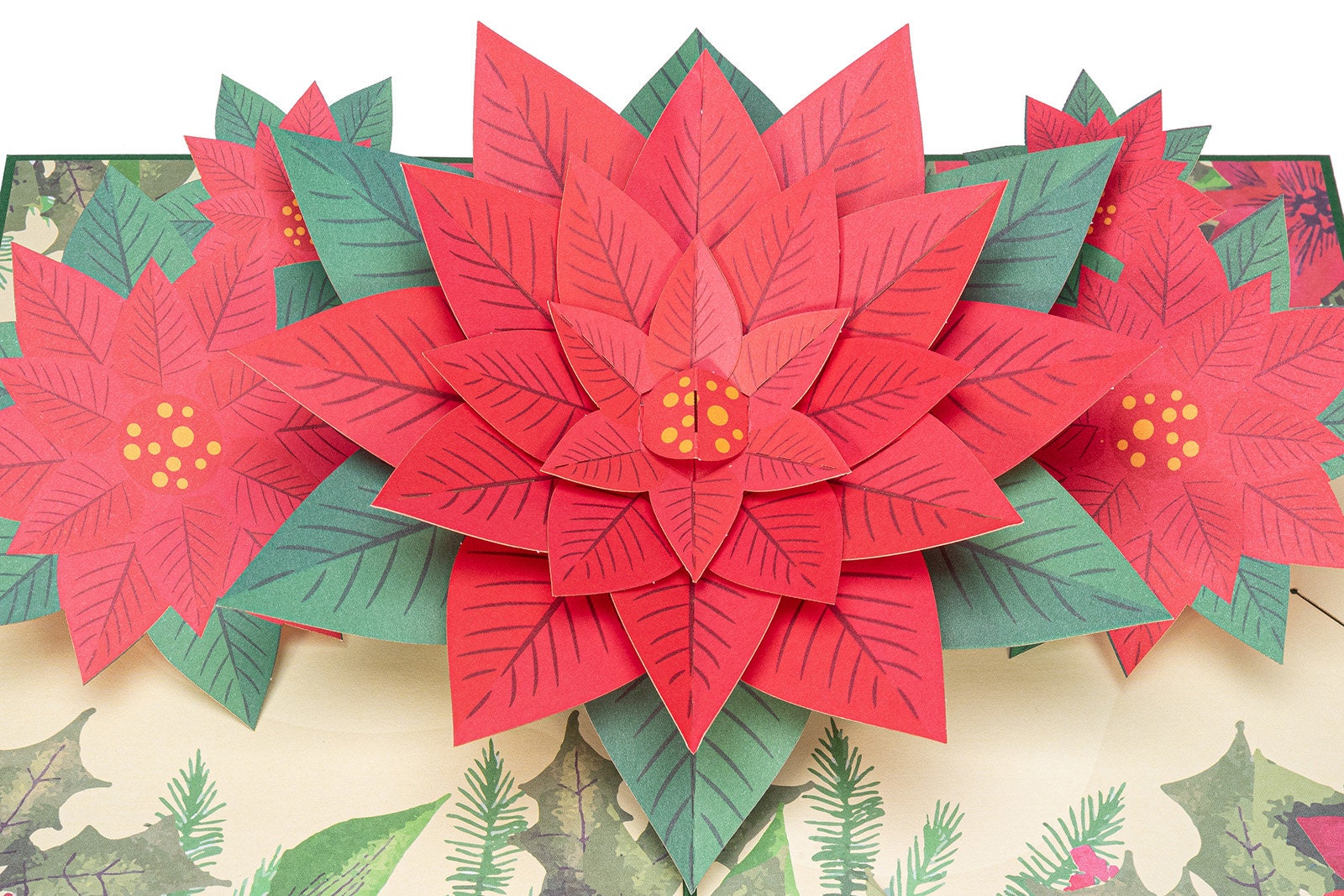 3D-Weihnachtskarte Mit Pop-Up-Stern – Handgemachte Grußkarte Inkl. Umschlag