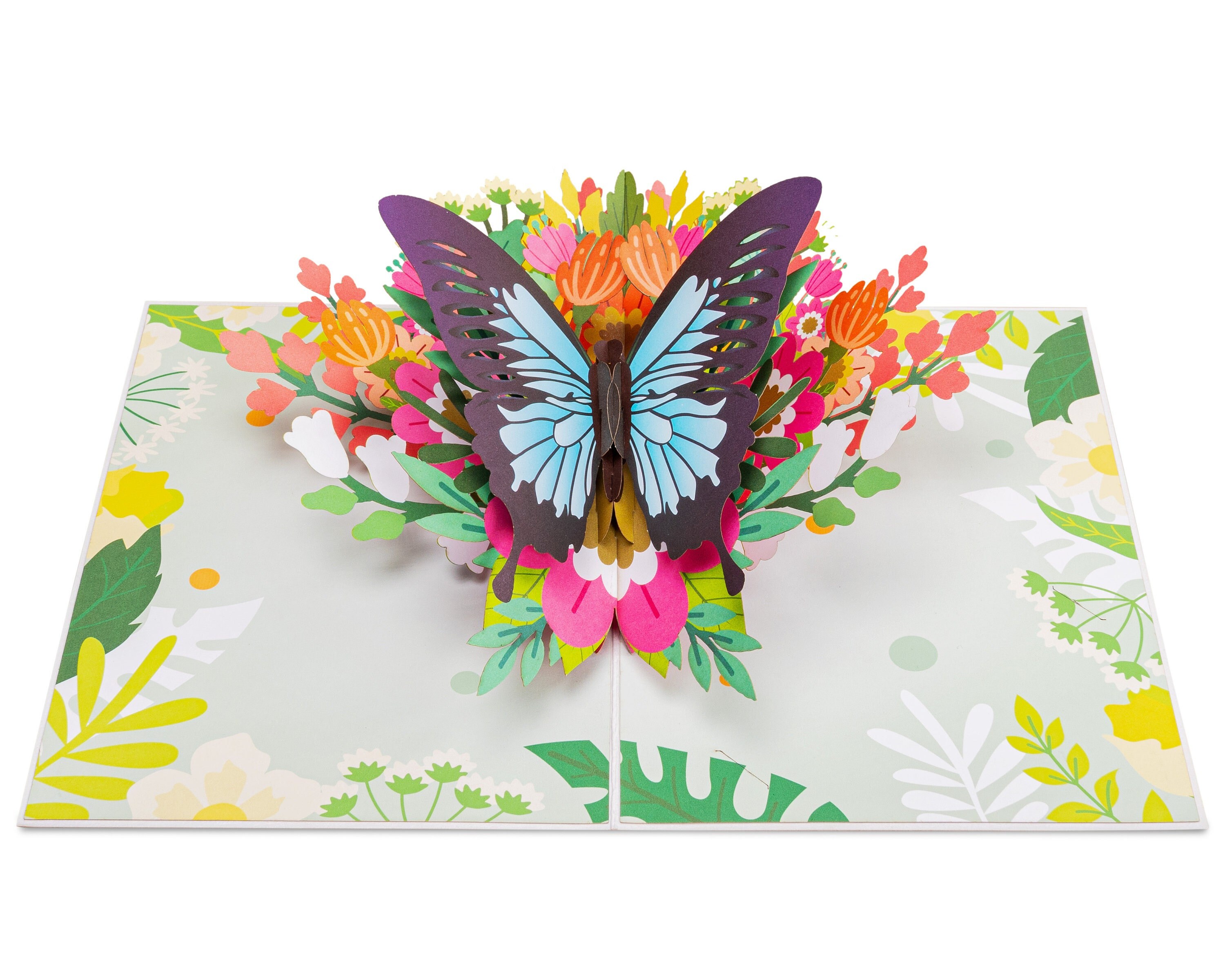 Lovepop Butterfly Paper Flower Bouquet, 3D Pop Up Flowers, Multicolor