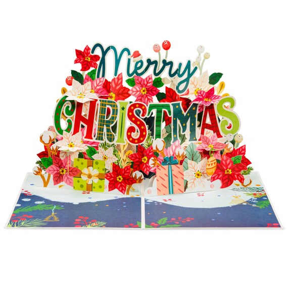 By Paper Love Christmas Cards Pop Up, 3D Christmas Dog, Handcrafted Popup Gre - View #7