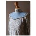 Handmade prairie blouse/70s blouse/pie crust collar/ ditsy blouse/floral blouse/prairie blouse