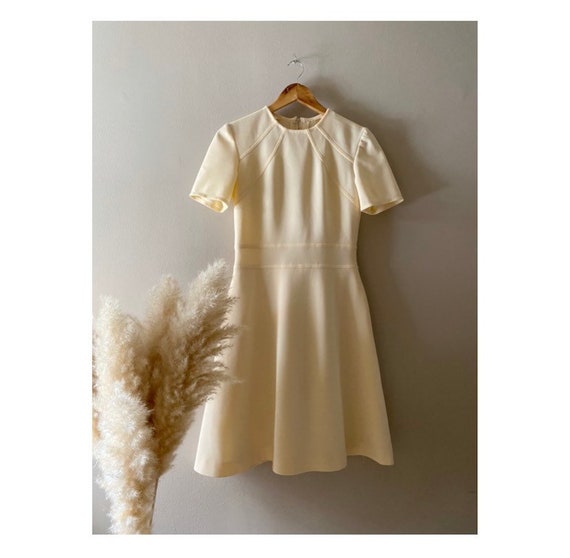 Susie/1960s handmade cream dress