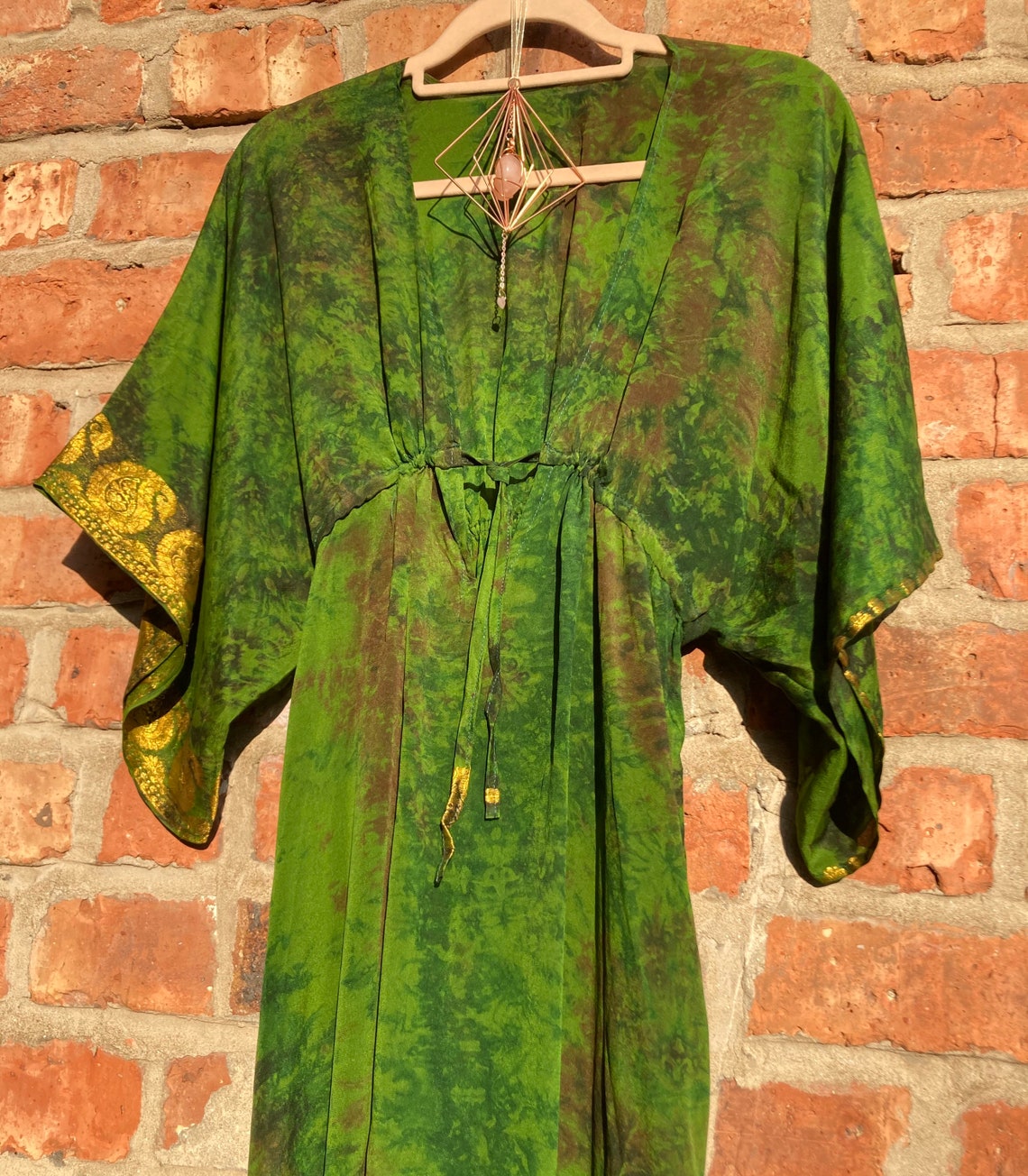 avocado green gown