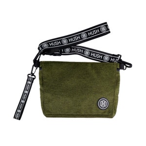 Borsa laterale antiodore verde con lucchetto a combinazione / Scatola portaoggetti / Borsa portaoggetti / Borsa con lucchetto / Contenitore medico / Regalo per lui/lei