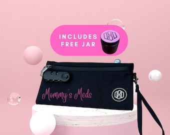 Pochette anti-odeurs avec cadenas, sac de rangement pour médicaments, cadeau pour maman