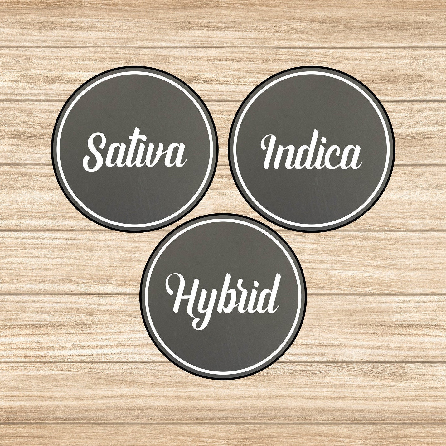 SativaIndicaHybrid Glass Jar AirTight Jar Marijuana Jar Etsy