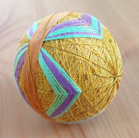 Temari Kit, Temari Ball Kit DIY embroidery material Temari Decorative for handicrafts