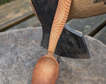 Hand Carved Cherry Spoon.