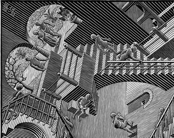 Escher Stairs Etsy