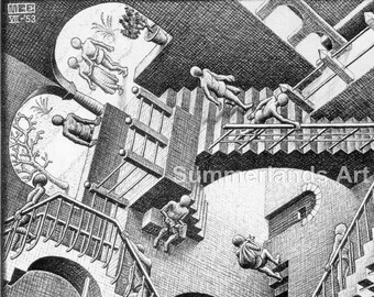 Mc Escher Relativity - Etsy