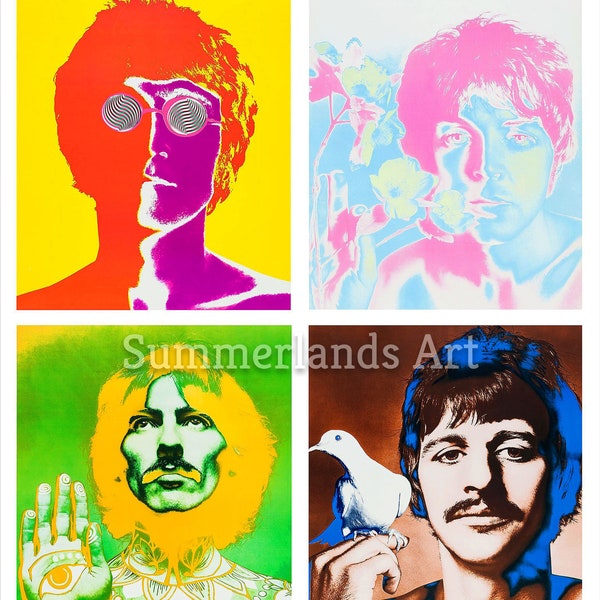 The Beatles Richard Avedon, Fine Art Print, 60x70cm, Giclee Gallery Grade Paper Or Canvas, Wall Home Decor Poster Vintage, Psychedelic