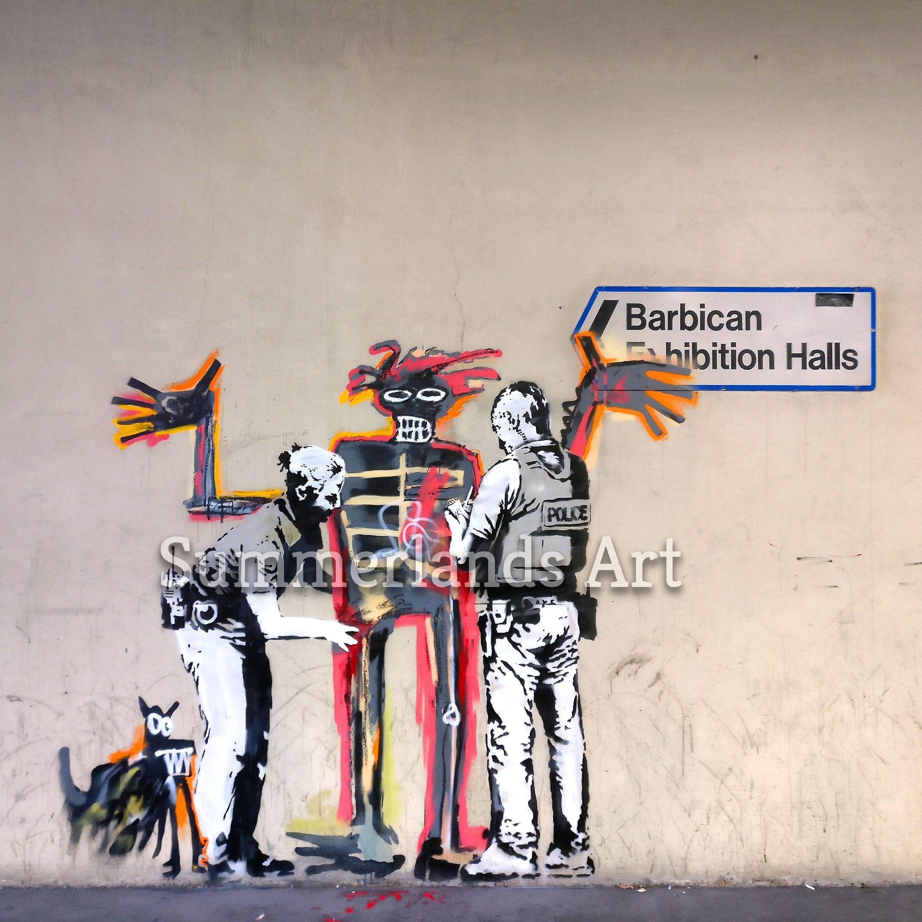 Banksy Basquiat Print Banksy Poster Banksy Art Canvas Wall Art