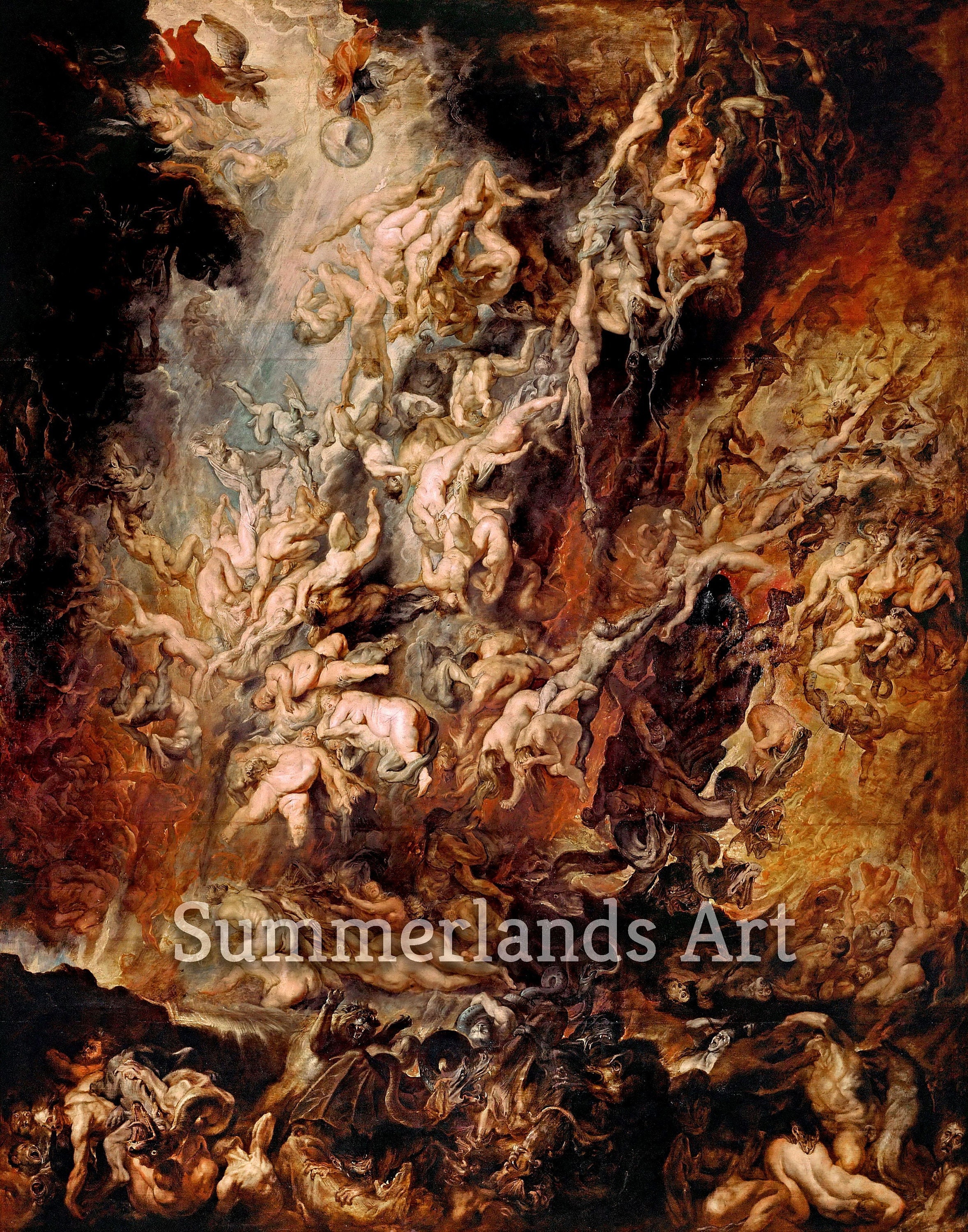 hell heaven painting