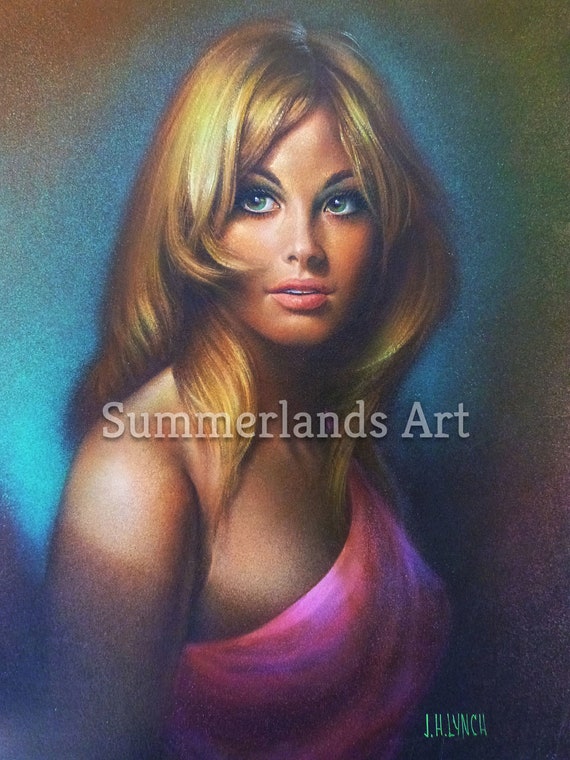 J H Lynch Ruth Fine Art Print Retro Kitsch Large 60x45cm Wall Etsy