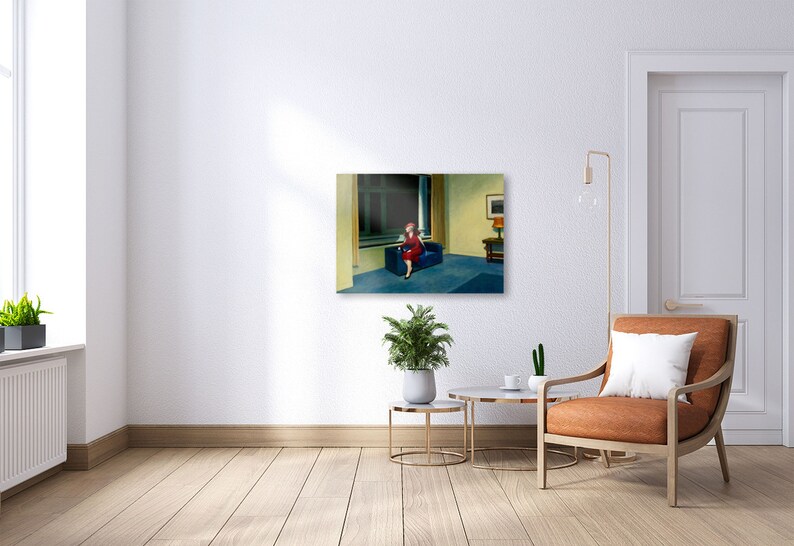 Edward Hopper Hotel Window Fine Art Print 70x50cm Giclee Etsy