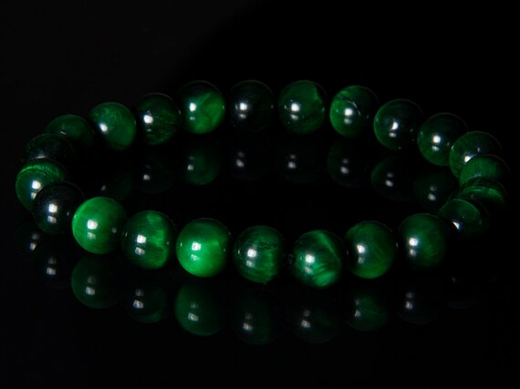 green tiger eye bracelet