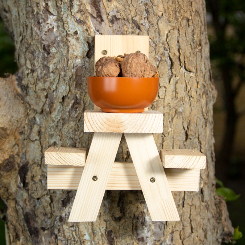 Picnic table squirrel feeder | Etsy