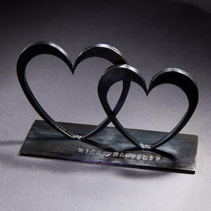 6 Year anniversary gift for wife Iron wedding anniversary gifts 6th Anniversary wedding anniversary gift Iron heart Steel anniversary gifts