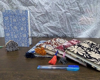 Journals & Notebooks Assorted Color And Design 5 Pcs Set Hand Block Print Note Book