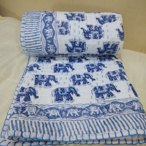 New Indian Baby quilt, Baby Kantha , Baby Kantha Bed cover , Baby Throw, Baby Blanket