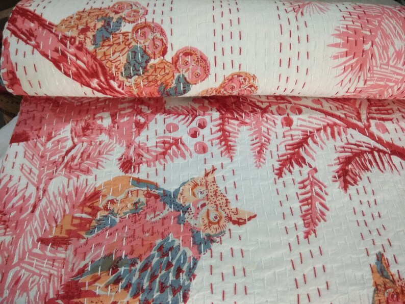 New Indian Kantha Bed Cover Coach Sofa Image 0