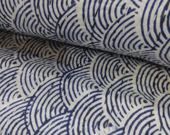 Handmade Indian Kantha Quilt: Jaipuri Block Print Cotton Bedding