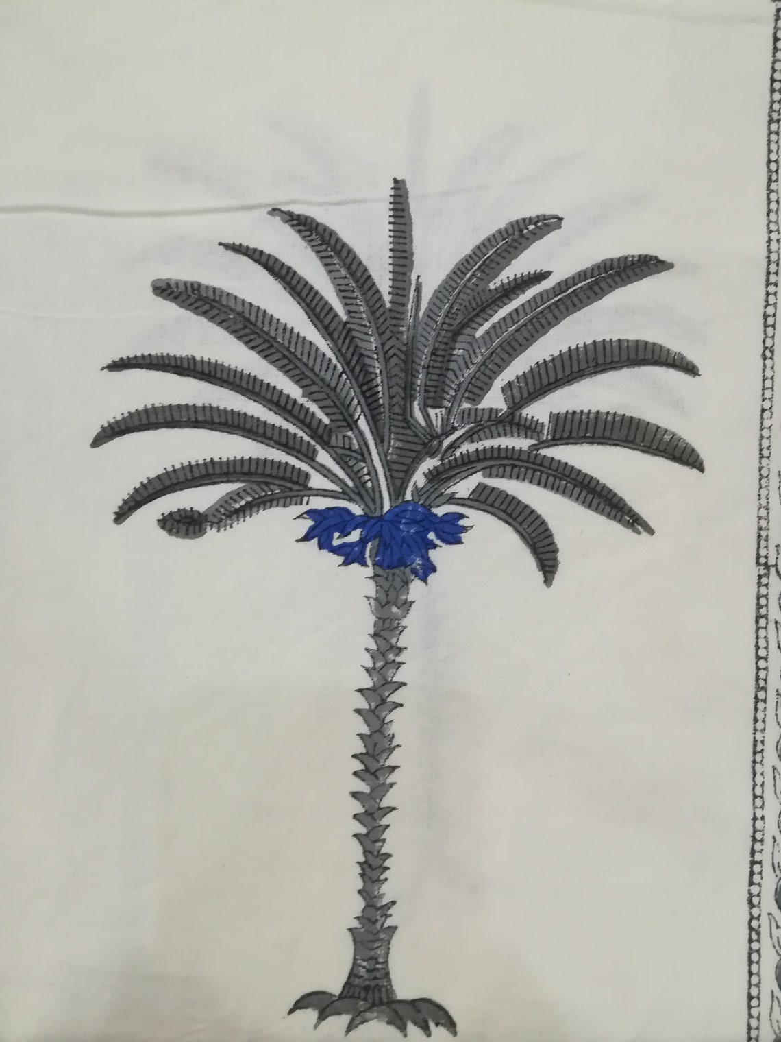 Indian Cotton Bed Sheet Indian Hand Block Print Cotton Flat Etsy