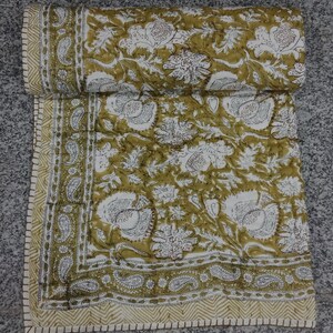 Cotton handmade Cotton Kids Quilt Monkey Print Baby Blanket Kantha Quilt 40x60 Inch baby Blanket Throw