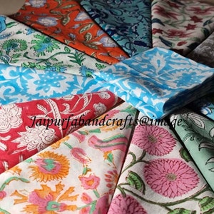 New Floral Print Napkins Hand Block Print Cotton Napkins Set Assorted  Color Wholesale  Lot Kitchen Table napkins set
