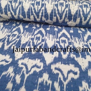New Hand Block Print Cotton Bed Cover Kantha Bedspread Blanket Kantha Quilt Kantha Throw