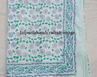 Reversible Hand blocjk print Dohar AC Blanket Throw Ac Quilt