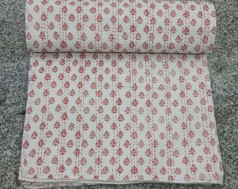 Sambhav Trapunta Kantha Fatta A Mano 100% Cotone - Copriletto Stile Bohémien Con Stampe Frida Kahlo, 150x220 Cm