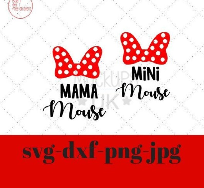 Download Mama Mouse Mini Mouse SVG Cricut File DXF PNG Disney ...