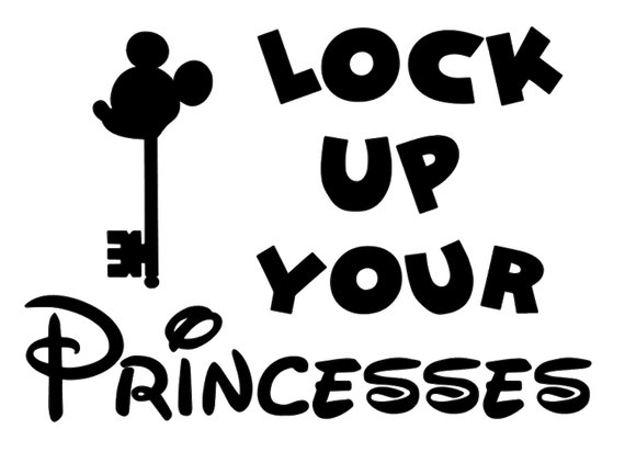 Download Disney Lock up Your Princesses SVG DXF PNG Disney Tshirts ...