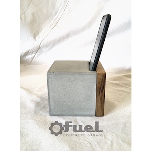 The CUBE concretewood passive phone amplifier. image 4