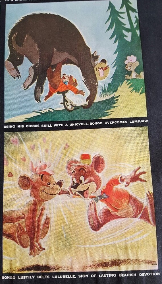 1937 Annonce De Film Bongo Lours Walt Disney Productions Etsy