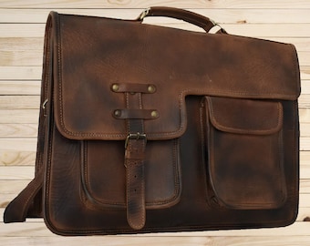 monogram briefcase for her