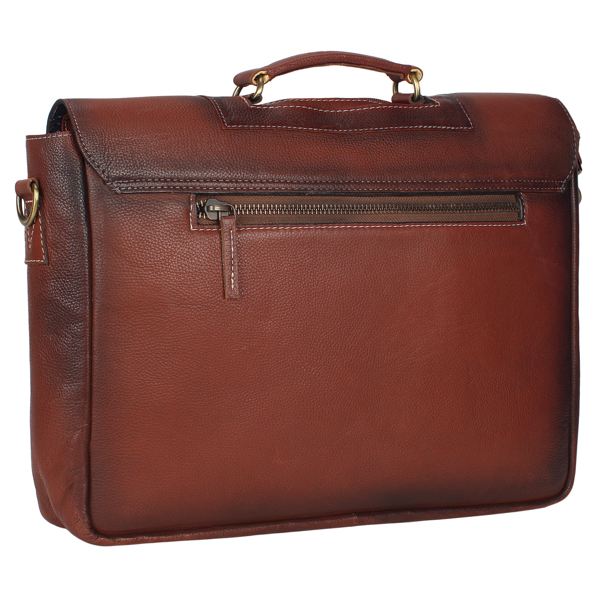 Personalized leather laptop bag real handmade leather bag Etsy