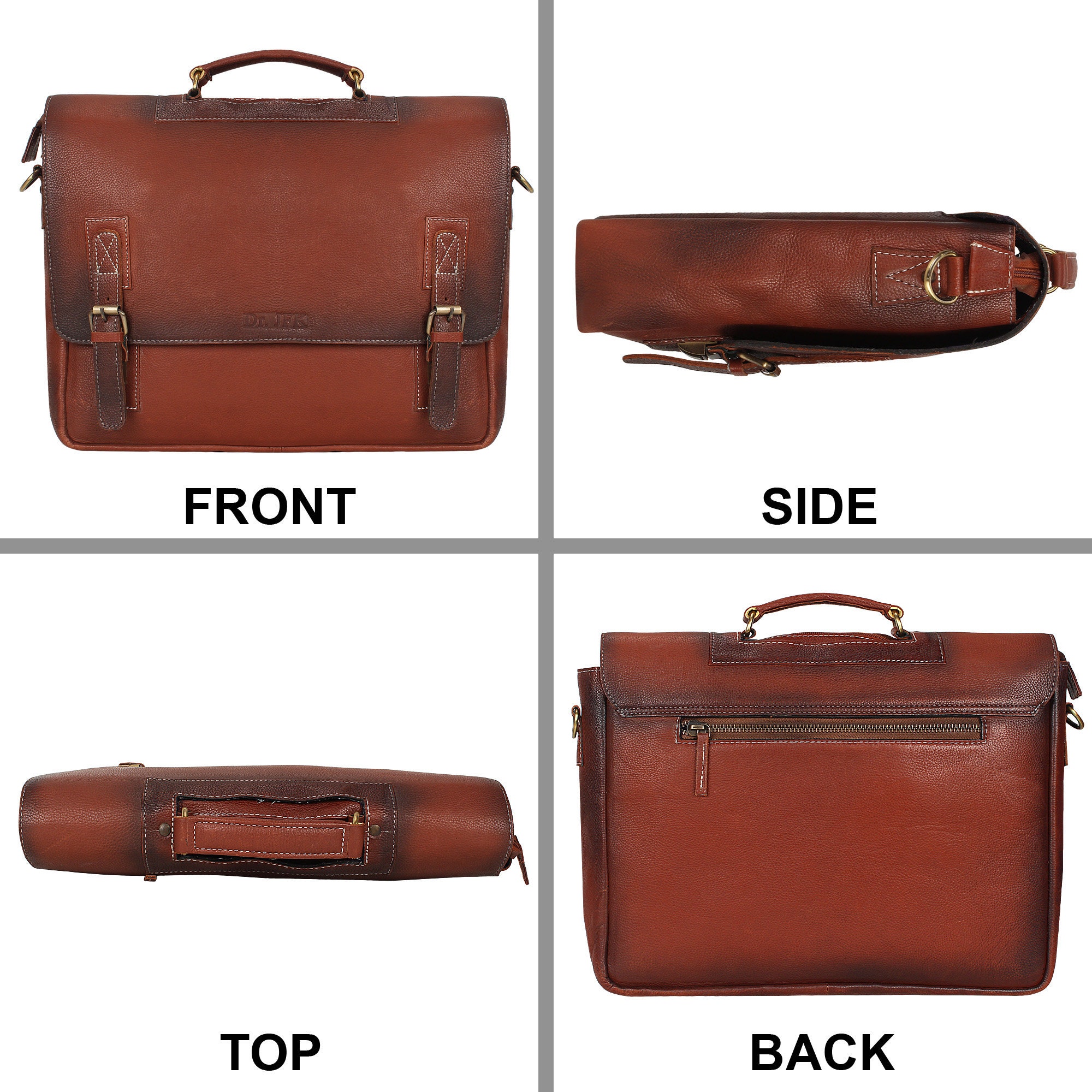 Personalized leather laptop bag real handmade leather bag Etsy