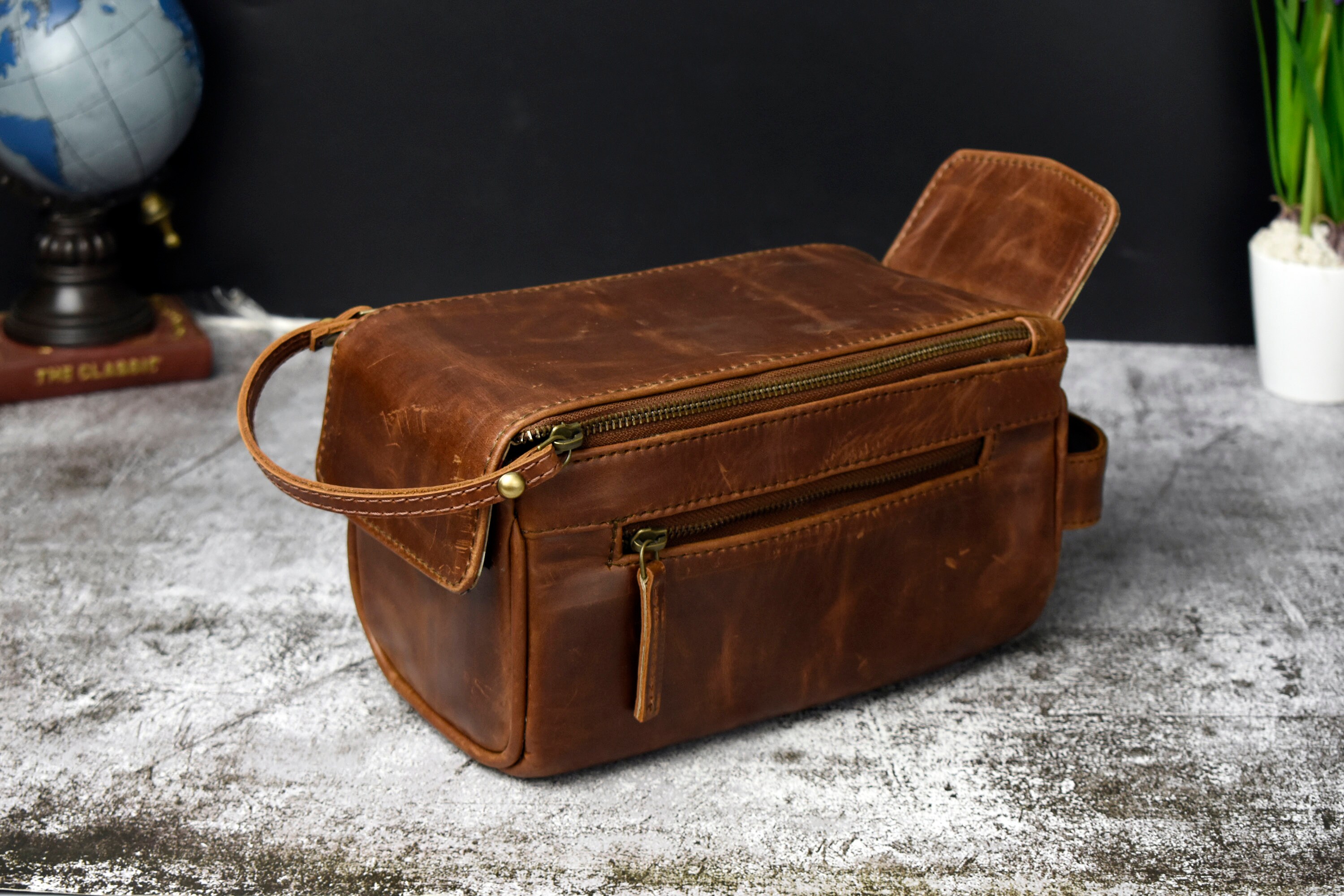 mens luxury dopp kit