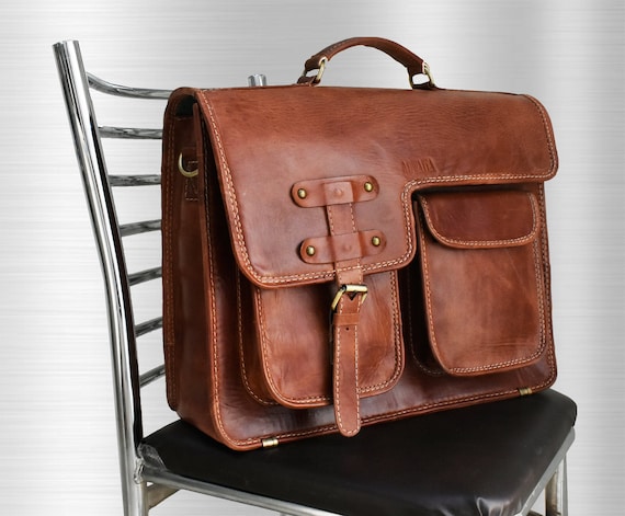 Leather Bag Full Grain For Men And Women - Full Grain Leather Bag Leather Bag Full Grain For Men And Women - Full Grain Leather Bag
