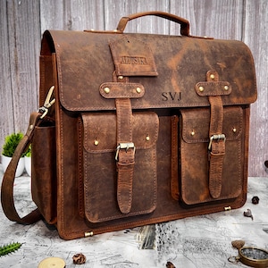Sac messager en cuir pour homme, bandoulière, sac cartable pour professeur, très grand sac en cuir pour ordinateur portable, cuir pleine fleur, porte-documents
